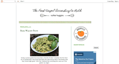 Desktop Screenshot of foodgospelaccordingtoruth.com